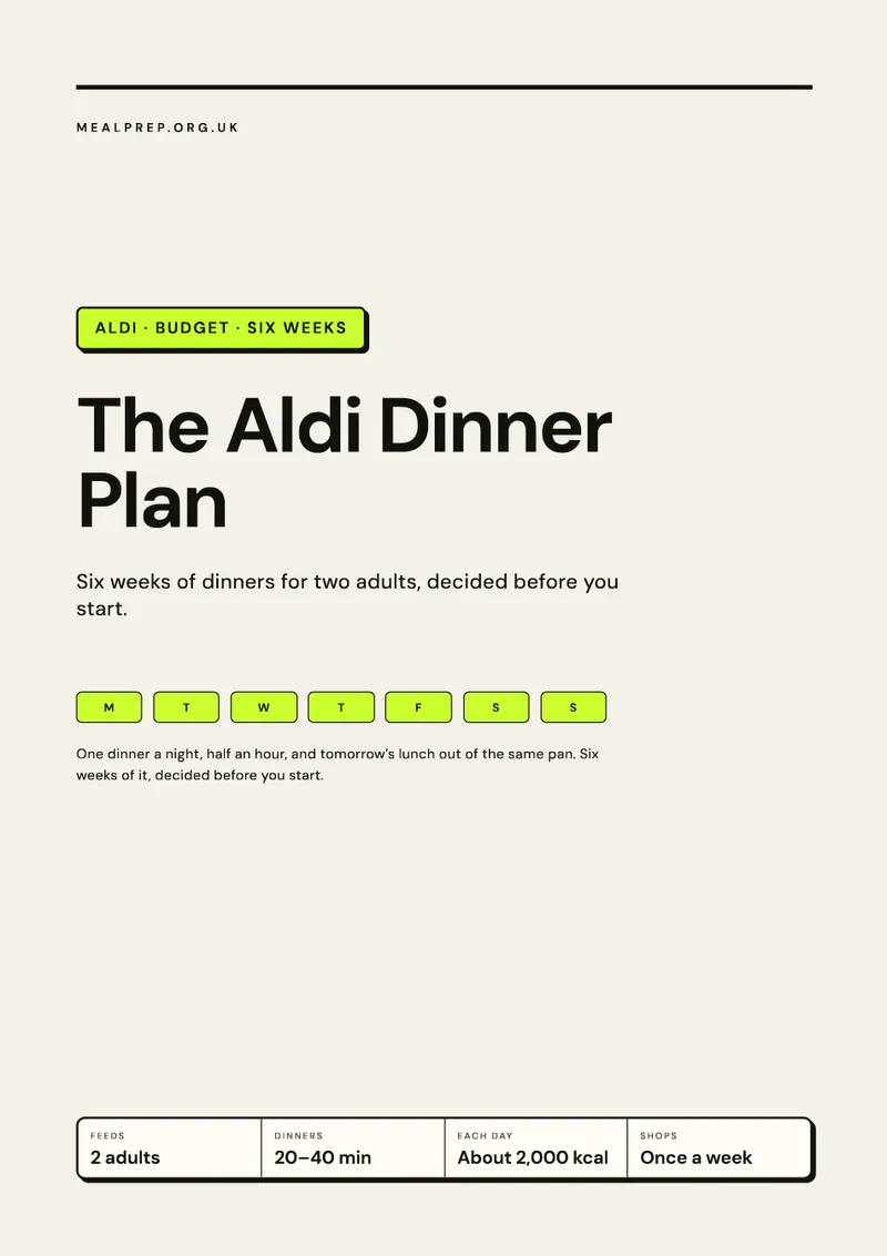 The Aldi Dinner Plan: the cover