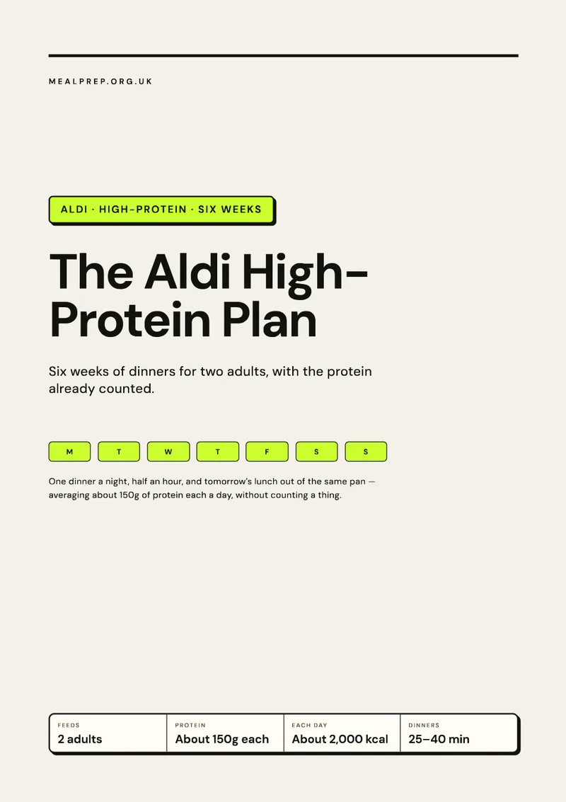 The Aldi High-Protein Plan: the cover