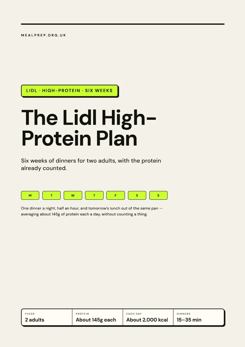 The Lidl High-Protein Plan: the cover